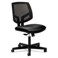 HON Volt Series Mesh Center -Tilt Chair, Black SofTHread Leather - 5711SB11T