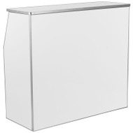 Flash Furniture Foldable Bar / Reception Desk 4' White Laminate - XA-BAR-48-WH-GG