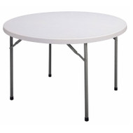 Correll Economy Blow-Molded Plastic Folding Table Round 48" - CP48