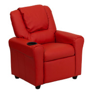 Flash Furniture Kid's Recliner with Cup Holder Red Vinyl - DG-ULT-KID-RED-GG
