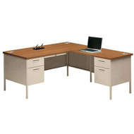 HON Metro Classic Series 66" L Shaped Desk Workstation with Return on Right - P3266L_P3235R