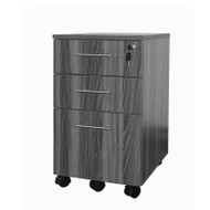 Mayline Medina Mobile Pedestal Box/Box/File Gray Steel - MNBBF-LGS