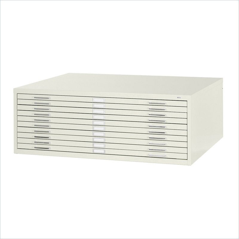 Safco 10-Drawer Steel Flat File White Finish 4986WHR Free Shipping!