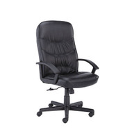 Basyx Black Leather High-Back Swivel / Tilt Chair - VL641ST11
