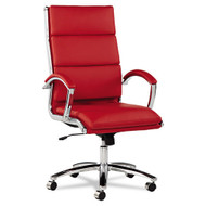 Alera Neratoli High-Back Soft-Touch Leather Chair Red- NR4139