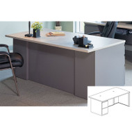 Mayline CSII Rectangular Desk with File/File Pedestal 36D x 60W - C1653