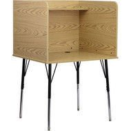 Flash Furniture Starter Study Carrel in Oak Finish - MT-M6221-OAK-GG