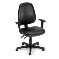 OFM Anti Bacterial Vinyl Posture Task Chair with Arms - 119-VAM-AA