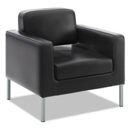 Basyx Leather Club Chair, Black - VL887SB11