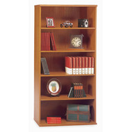 Bush Business Furniture Series C Bookcase 5-Shelf Open Double Natural Cherry - WC72414