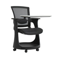 Eurotech by Raynor Eduskate Mobile Chair with Tablet, Black Mesh with Black Frame - SKTRN-BLK