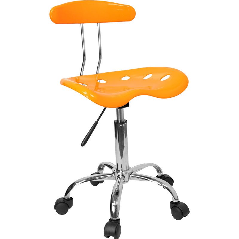 Flash Furniture Lf 214 Yellow Gg Orange Yellow Chrome Task Chair