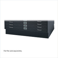 Safco Low Closed Flat File Base for Flat File 4986 & 4996 Black Finish- 4997BLR