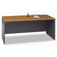 Bush Business Furniture Series C Credenza Desk in Natural Cherry 72"W x 24"D - WC72426