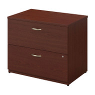 Bush Business Furniture Series C Lateral File Cabinet in Mahogany Assembled - WC36754CSU