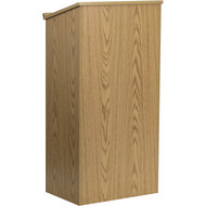 Flash Furniture Oak Stand-Up Lectern - MT-M8830-LECT-OAK-GG