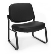 OFM Big & Tall Armless Guest Reception Anti-bacterial Vinyl Chair - 409-VAM