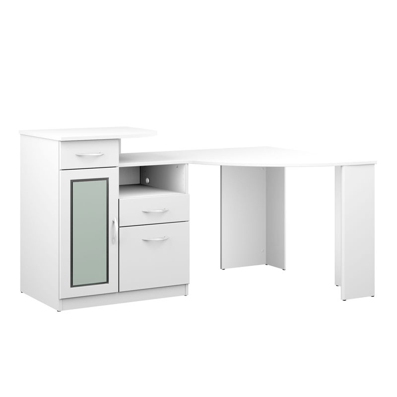 Bush Hm66115a 03 Vantage Corner Computer Desk White Ships Free