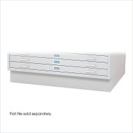 Safco Low Closed Flat File Base for Flat File 4986 & 4996 White Finish- 4997WHR