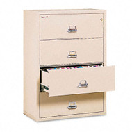 FireKing 4-Drawer Lateral Fire and Impact Resistant Letter/Legal File 37 1/2W x 22 1/8D - 43822CPA