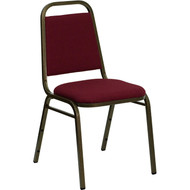Flash Furniture Hercules Series Trapezoidal Back Stacking Banquet Chair with Burgundy Fabric - FD-BHF-2-BY-GG