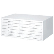 Safco Five-Drawer Steel Flat File 48 x 36 - 4998WHR