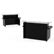 Mayline Sterling Reception Desk No Pedestals Textured Mocha - STRC72-TDC