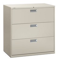 HON 600 Series 42" 3-Drawer Metal Lateral File Cabinet - 693L