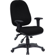 Flash Furniture Mid-Back Multi-Functional Black Fabric Swivel Computer Chair - BT-662-BK-GG