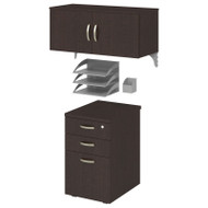 Bush Furniture Office-in-an-Hour Storage and Accessory Kit Mocha - WC36890-03K