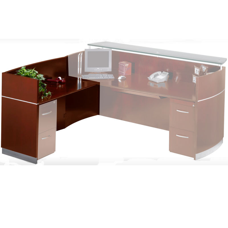 Mayline Napoli Veneer Return For Nrs Reception Desk Sierra Cherry Nrr Cry
