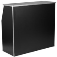 Flash Furniture Foldable Bar / Reception Desk 4' Black Laminate - XA-BAR-48-BK-GG