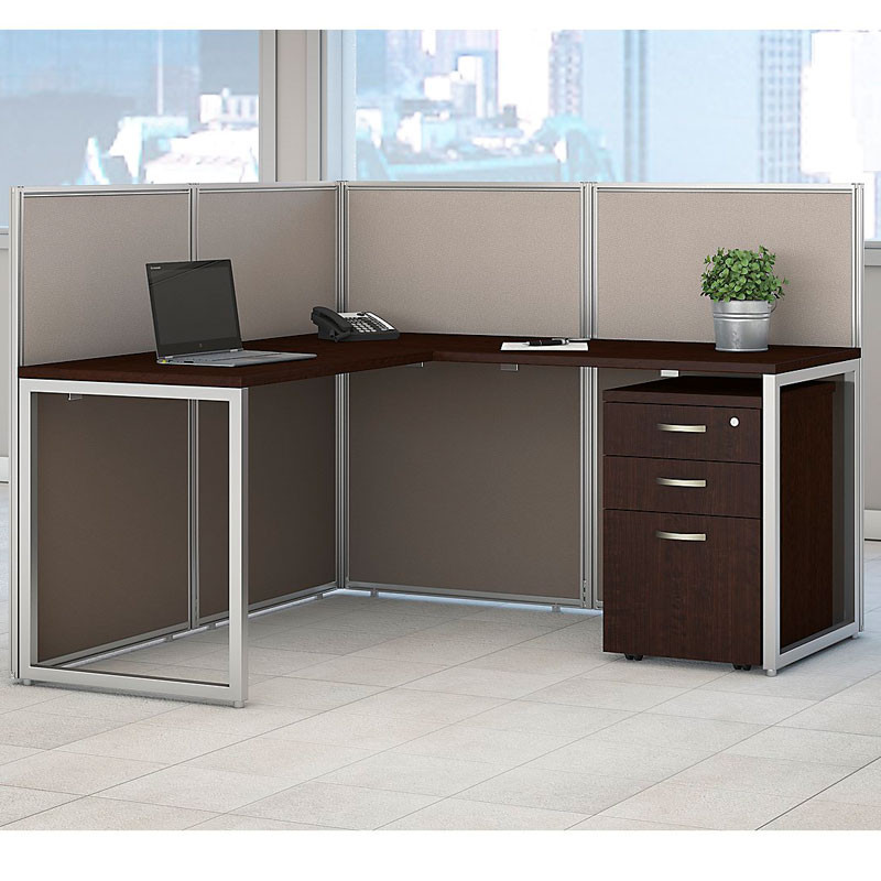 Bbf Bush Easy Office L Shaped Desk 60 Open With Mobile File