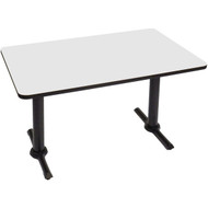 Correll Bar and Cafe Breakroom Table Rectangle with T-Base 30"x60" - BTT3060