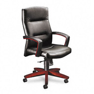 HON 5000 Series Park Avenue Collection Executive High Back Leather Chair - Mahogany - 5001NSS11