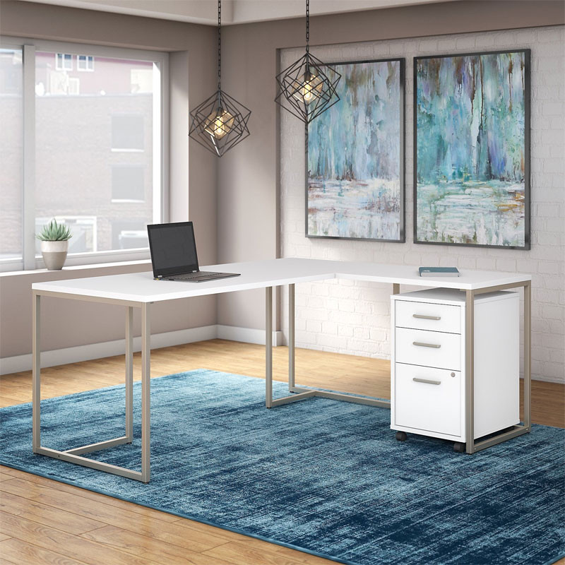 Kathy Ireland By Bush Method Collection 72w L Shaped Desk Package