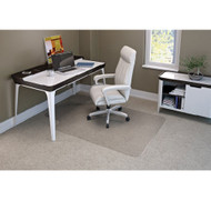 Deflect-o Supermat Medium Pile Carpet Chairmat Lipped 45" x 53" - CM14231