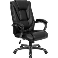 Flash Furniture High Back Black Leather Executive Office Chair - GO-7194B-BK-GG