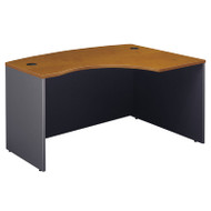 Bush Business Furniture Series C Desk L-Bow Right Natural Cherry - WC72422