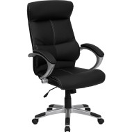 Flash Furniture High Back Black Leather Executive Office Chair - H-9637L-1C-HIGH-GG