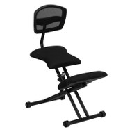 Flash Furniture Black Ergonomic Kneeling Chair with Mesh Back - WL-3440-GG