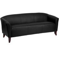 Flash Furniture Imperial Series Black LeatherSoft Sofa - 111-3-BK-GG