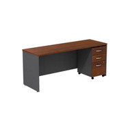 Bush Business Furniture Series C Executive Desk 72" with 3-Drawer Mobile File Cabinet in Hansen Cherry - SRC026HCSU
