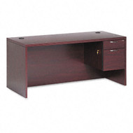 HON 11500 Series Valido Executive Single Pedestal Desk 66" Right, Assembled - 11583