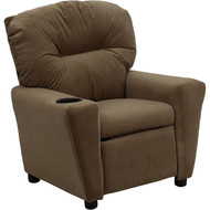 Flash Furniture Contemporary Kid's Recliner with Cup Holder Brown Microfiber - BT-7950-KID-MIC-BRWN-GG