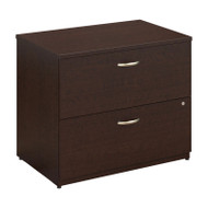 Bush Business Furniture Series C Lateral File Cabinet in Mocha Cherry Assembled - WC12954CSU