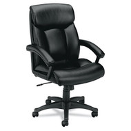 Basyx Black Leather Executive High-Back Chair - VL151SB11