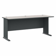 Bush Business Furniture Series A Desk 72" Slate and White Specturm - WC84872