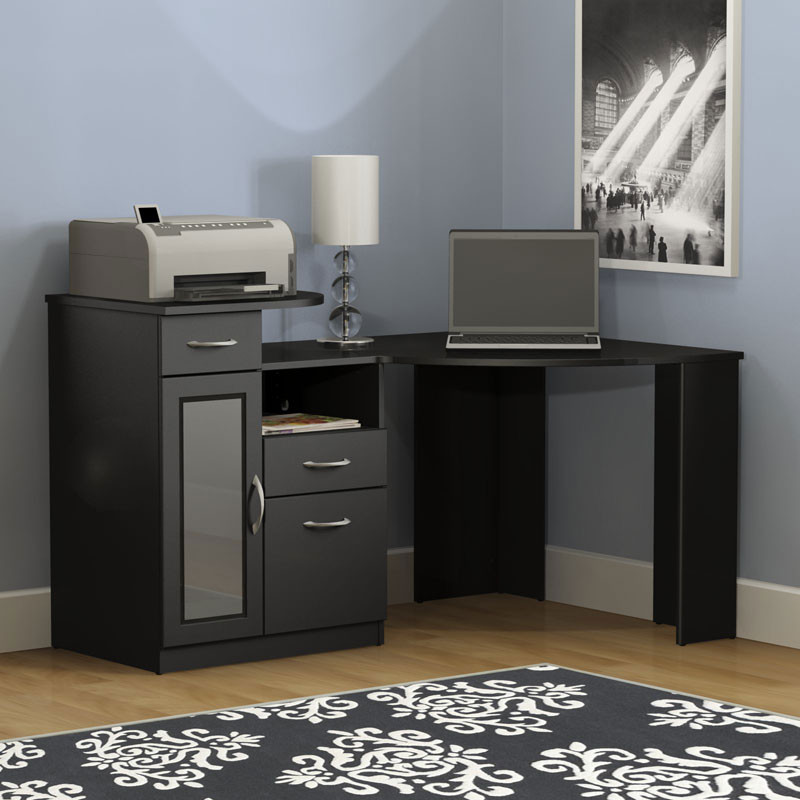 Bush Hm66915a 03 Vantage Corner Computer Desk Black Ships Free