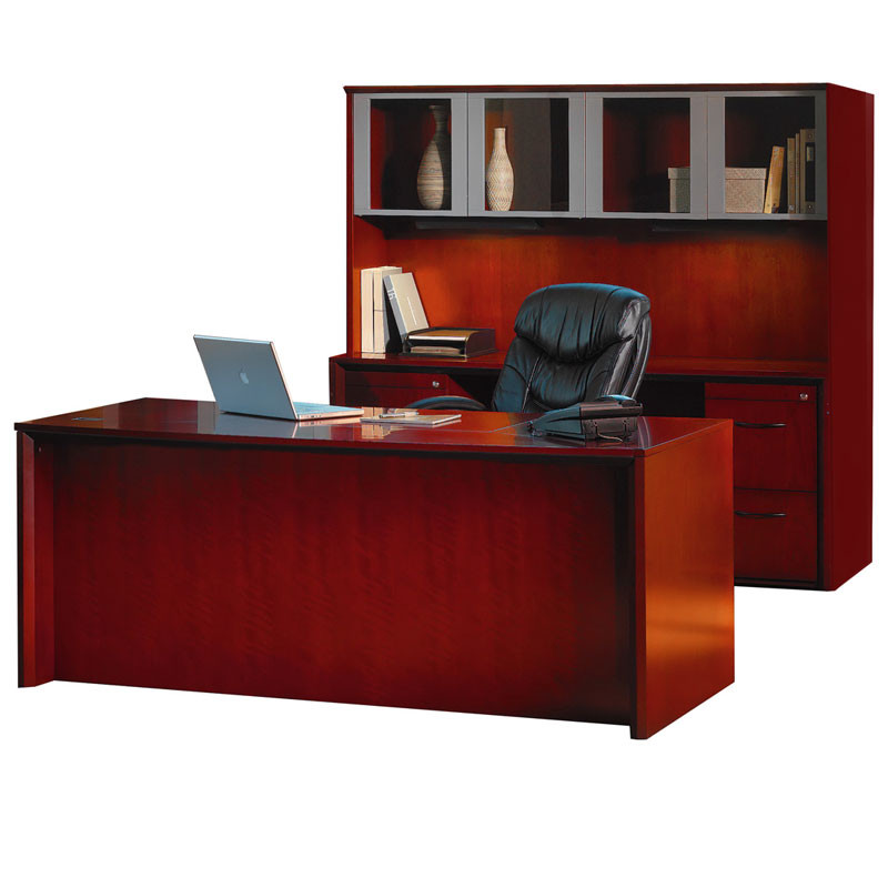 Mayline Corsica Veneer 72 Straight Front Desk Package Ct28 Cry